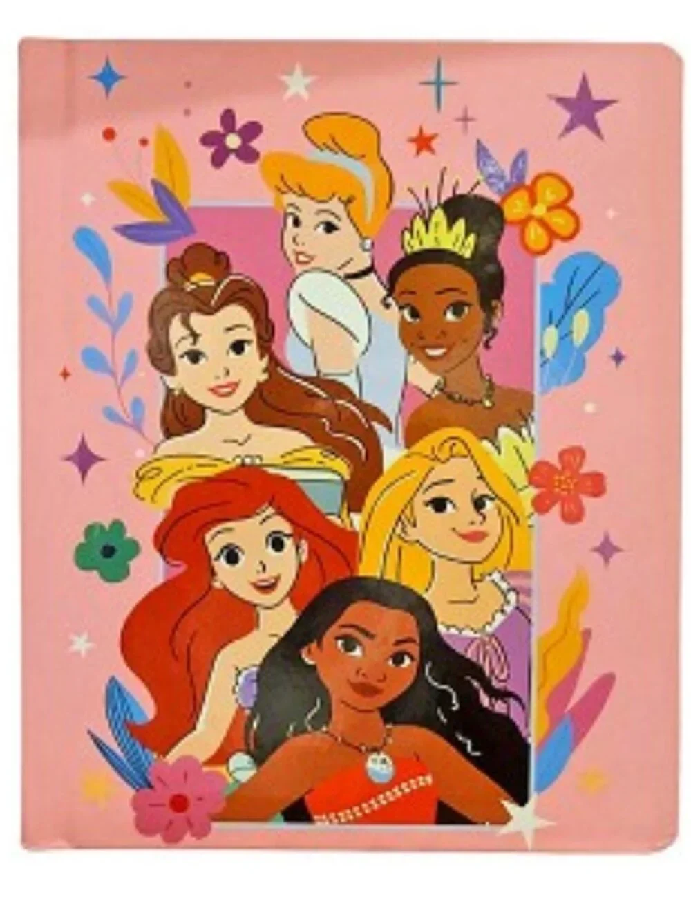Disney Princess Diary Journal Pink Notebook Ariel Rapunzel Moana Tiana Belle